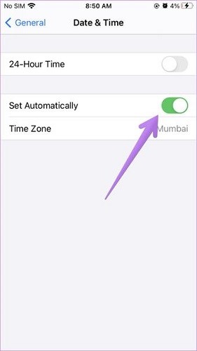 Fix Find My iPhone Location Not Updating by Checking out Date and Time