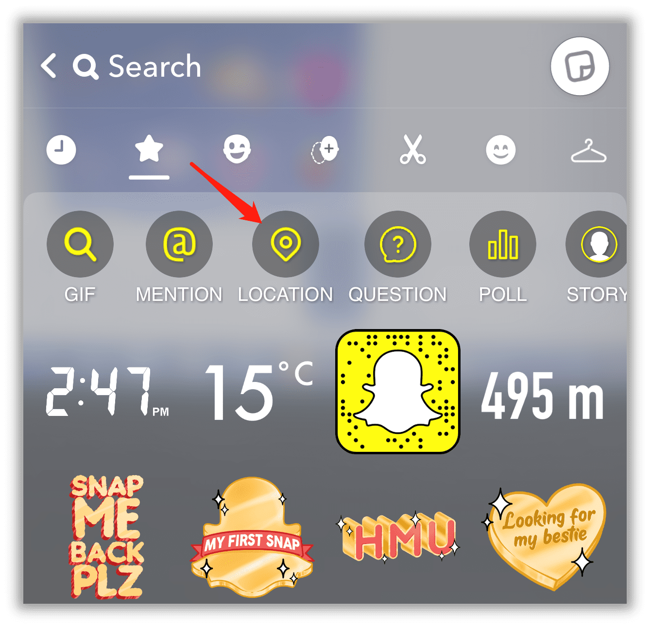 How to add locations on Snapchat