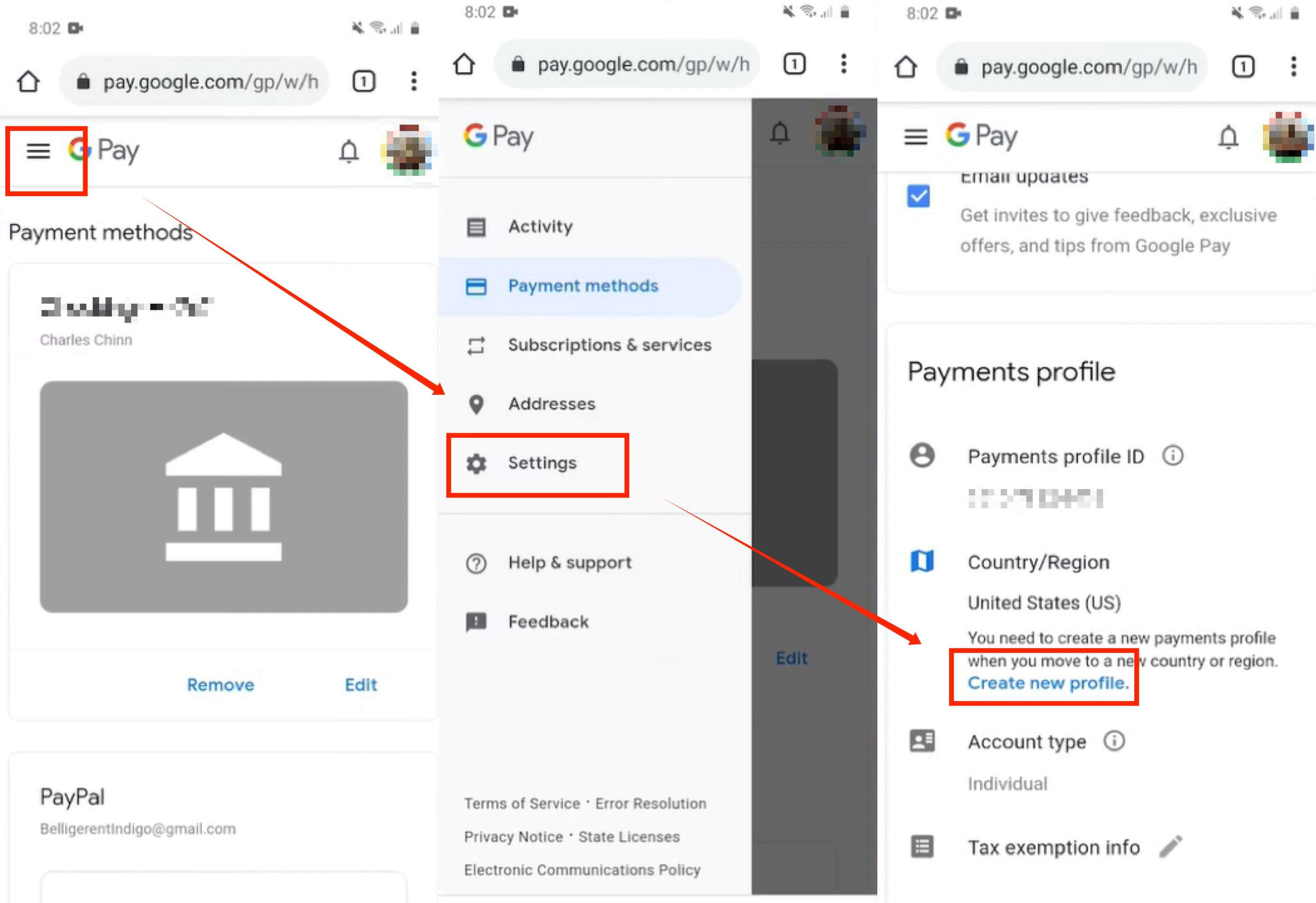 How to change country in Google Play Stores Settings 1