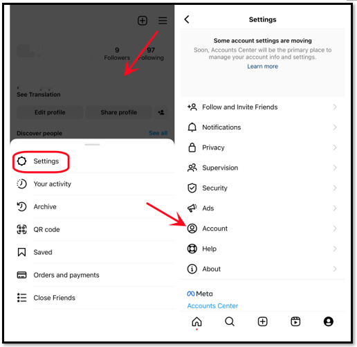 How to change location on Instagram by settings