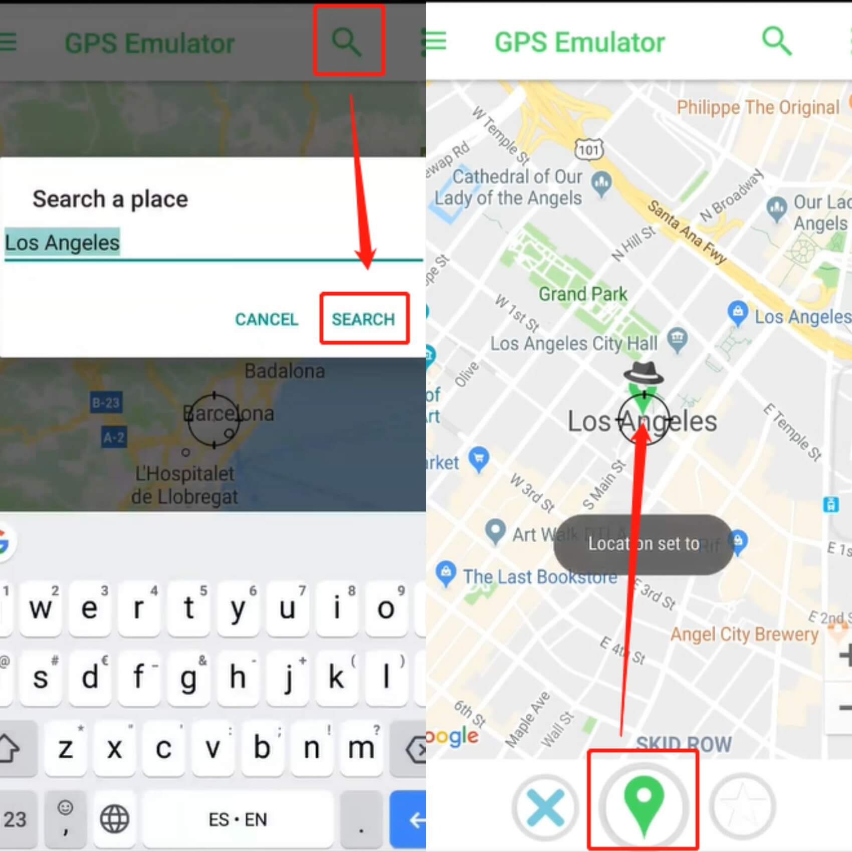 How to change Snapchat location on Android