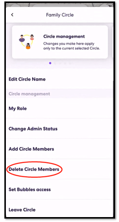 How to delete a Life360 Circle