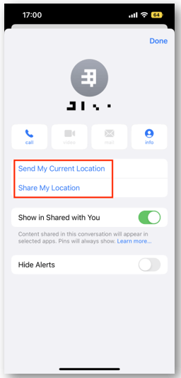 How to send location on iPhone in Messages