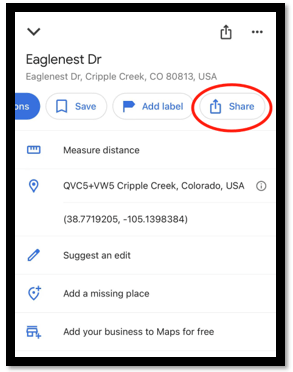 How to share locations on WhatsApp from Google Maps by pinning a spot