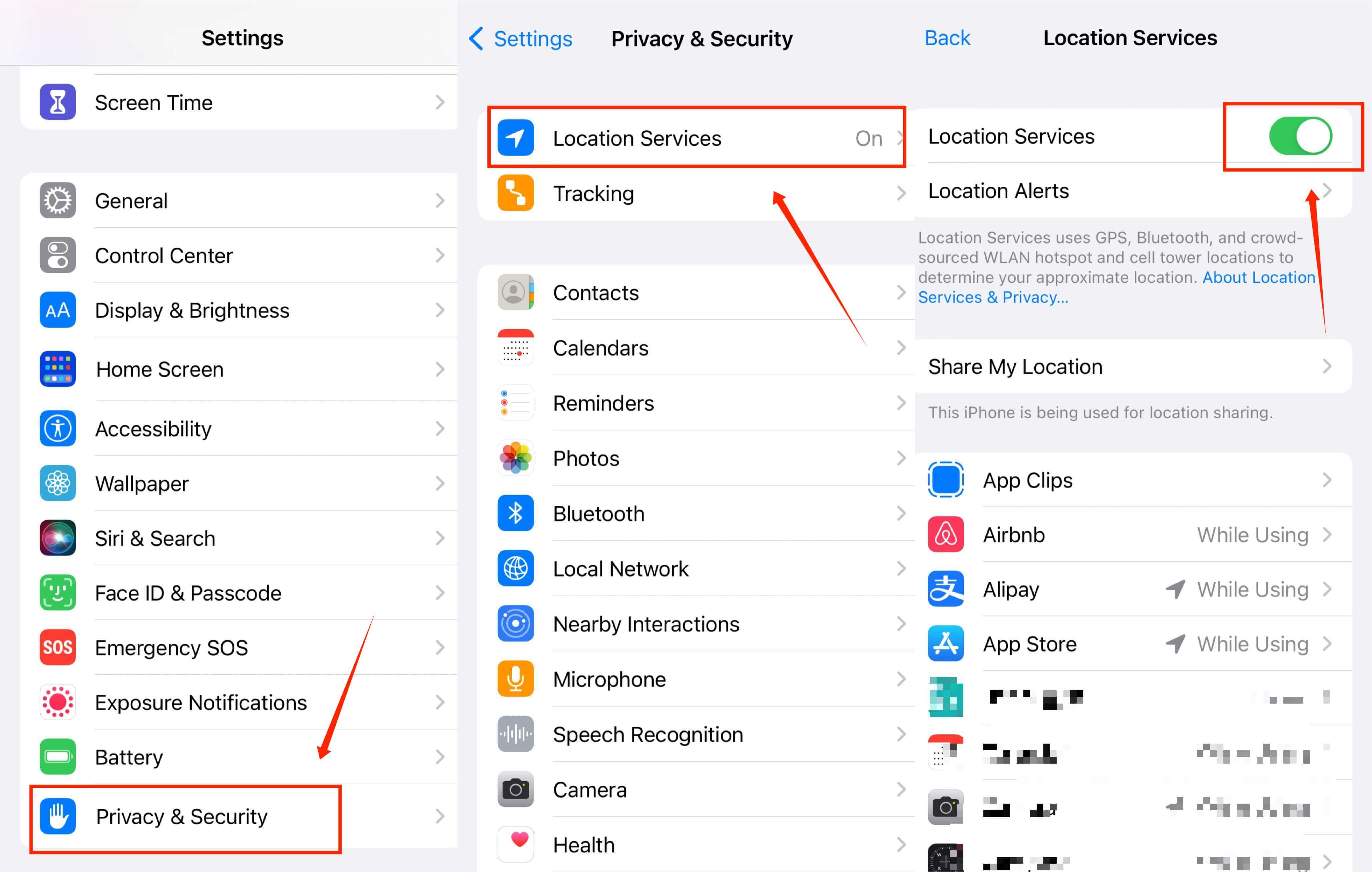How to stop GPS tracking on iOS device