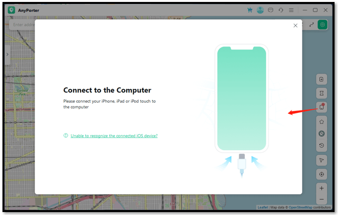 Pokémon GO user map interface (a) and corresponding OpenStreetMap