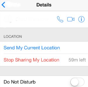 How to Turn off Location without The Other Person Knowing on iMessage